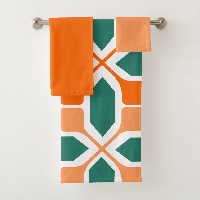 Art Deco Mosaik Badetuch Set (Insitu)