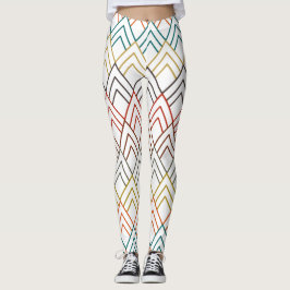 Art Deco Mountains Leggings