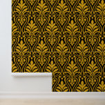 Art Deco Muster 01 - Deko Gold 2 auf Black Tapete<br><div class="desc">Art Deco Muster 01 - Deko Gold 2 auf Black</div>