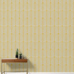 Art Deco Muster 04 - Deko Gold auf Off-White Tapete<br><div class="desc">Art Deco Muster 04 - Deko Gold auf Off-White</div>