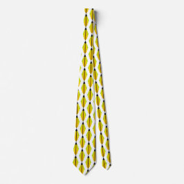 Art-Deco-Muster 3 in Zitrone und Limon Krawatte