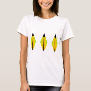 Art-Deco-Muster 3 in Zitrone und Limon T-Shirt