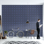 Art-Deco-Muster in Blau und Schwarz Tapete<br><div class="desc">Diese einzigartige Tapete ist mit einem klassischen Art Deco Muster in hellblau und schwarz gehalten. Das von Alma Wad neu erbaute,  geometrische Design verleiht jedem Zimmer Eleganz und Eleganz,  und ist somit die perfekte Wahl für jene,  die zeitlosen Stil und faszinierende Kunst schätzen.</div>