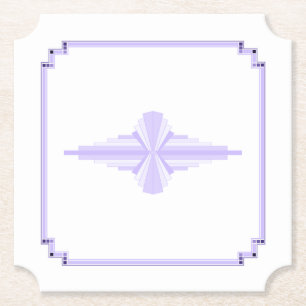 Art Deco-Muster in Lila Untersetzer