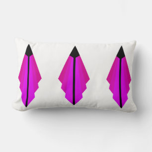 Art Deco Muster in Pinks Lendenkissen