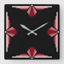 Art Deco Muster in Rot
