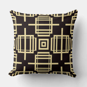 Art Deco Muster Minimalistisches geometrisches Des Kissen