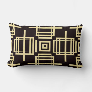 Art Deco Muster Minimalistisches geometrisches Des Lendenkissen
