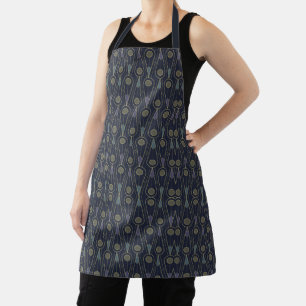 Art-Deco-Muster mit geometrischen Formen in Gold Schürze