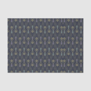 Art-Deco-Muster mit geometrischen Formen in Gold Seidenpapier