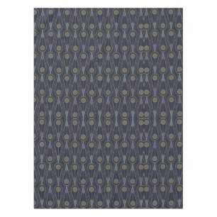 Art Deco-Muster mit geometrischen Formen in Gold Tischdecke