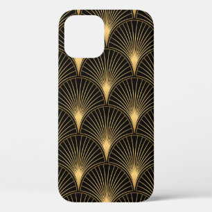 Art Deco Muster. Nahtlose schwarze und goldene Bac Case-Mate iPhone Hülle