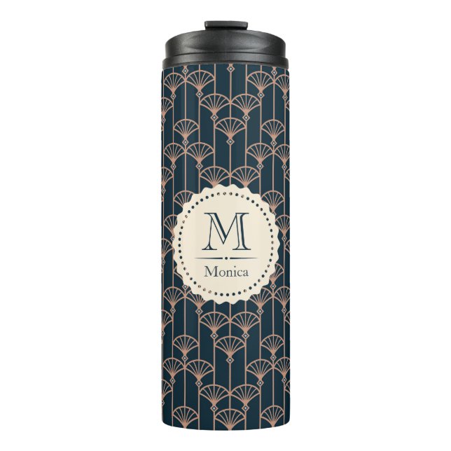 Art Deco-Muster Thermosbecher (Vorderseite)