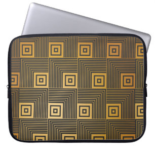Art Deco nahtlos Vintage Tapete Muster Laptopschutzhülle