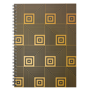 Art Deco nahtlos Vintage Tapete Muster Notizblock