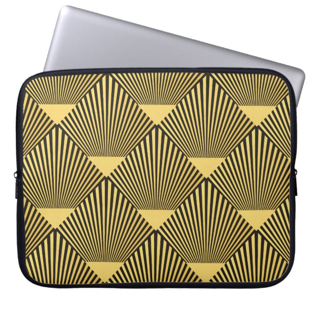 Art Deco: Nahtlose Dekoration Laptopschutzhülle (Vorderseite)