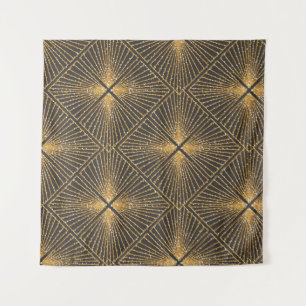 Art Deco Nahtlose geometrische Muster. Elegant Wal Wandteppich
