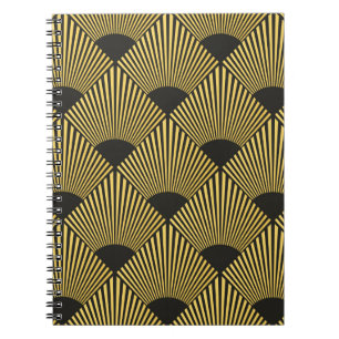 Art Deco nahtloses Muster Notizblock