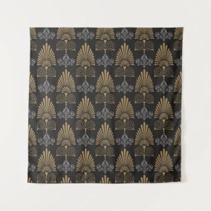 Art Deco: Nahtloses Vintages Hintergrundbild Wandteppich