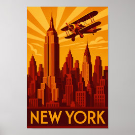 Art Deco New York Poster Druck