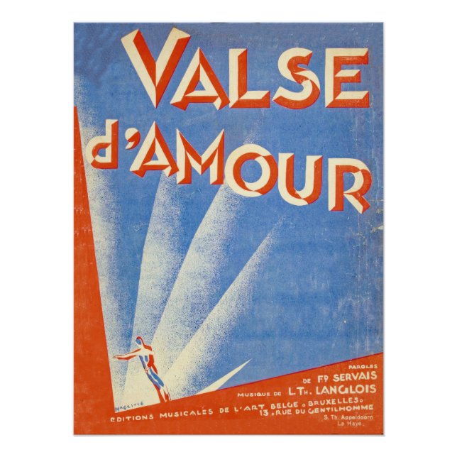 Art Deco Noten in den 1920ern Poster (Vorderseite)