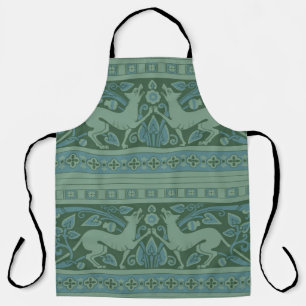 Art Deco Nouveau Hund Natur Tier Muster Schürze