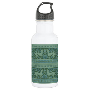 Art Deco Nouveau Hund Natur Tiermuster Edelstahlflasche