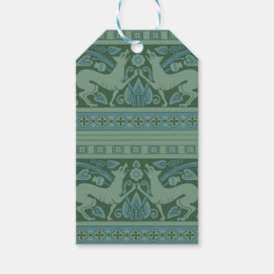 Art Deco Nouveau Hund Natur Tiermuster Geschenkanhänger
