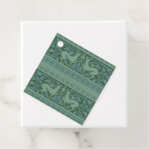 Art Deco Nouveau Hund Natur Tiermuster Geschenkanhänger