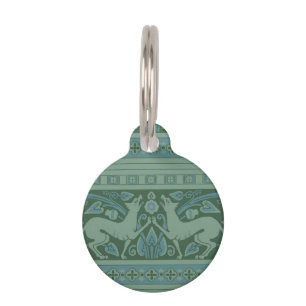 Art Deco Nouveau Hund Natur Tiermuster Haustiermarke