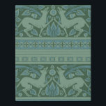 Art Deco Nouveau Hund Natur Tiermuster Künstlicher Leinwanddruck<br><div class="desc">Jugendstil - Tiere - Dieses wirbelnde,  reich blaue Jugendstil-Hundsmuster ist ein antikes Muster,  das auf dem William Burges Tapete Fries aus der Mitte des 19. Jahrhunderts basiert.</div>