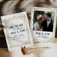 Art Deco, Old Hollywood, 1920er Save the Date
