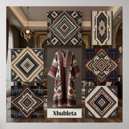 Art Deco Opulence Geometric Patterns I HER_XHU_001 Poster