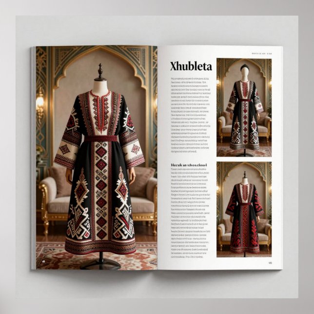 Art Deco Opulence Geometric Patterns IIHER_XHU_001 Poster (Vorne)