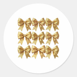 Art Deco Opulence Geometric Patterns Runder Aufkleber