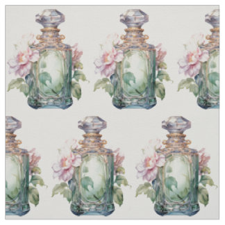 Art Deco Opulence Parfüm Flasche Grün Stoff