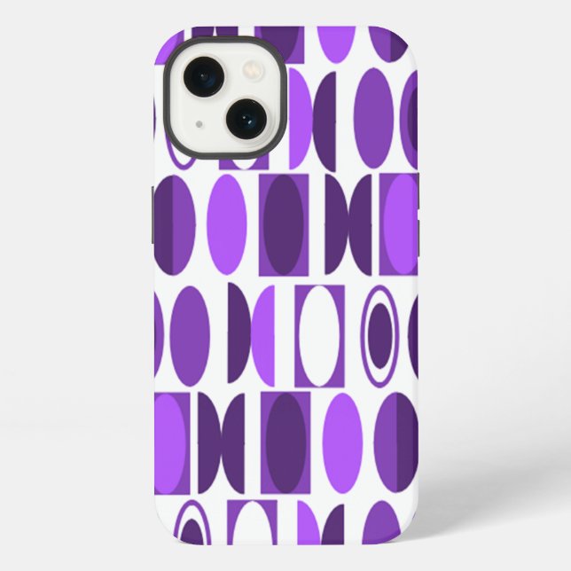 Art Deco-Ovale iPhone Hülle (Rückseite)