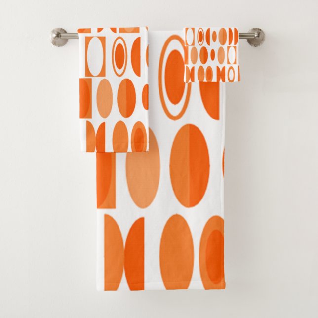 Art Deco Ovals Badhandtuch Set (Insitu)