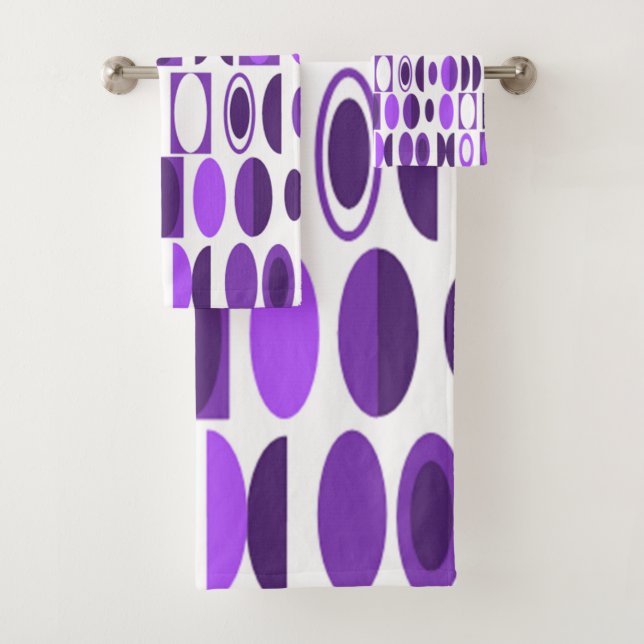 Art Deco Ovals Badhandtuch Set (Insitu)