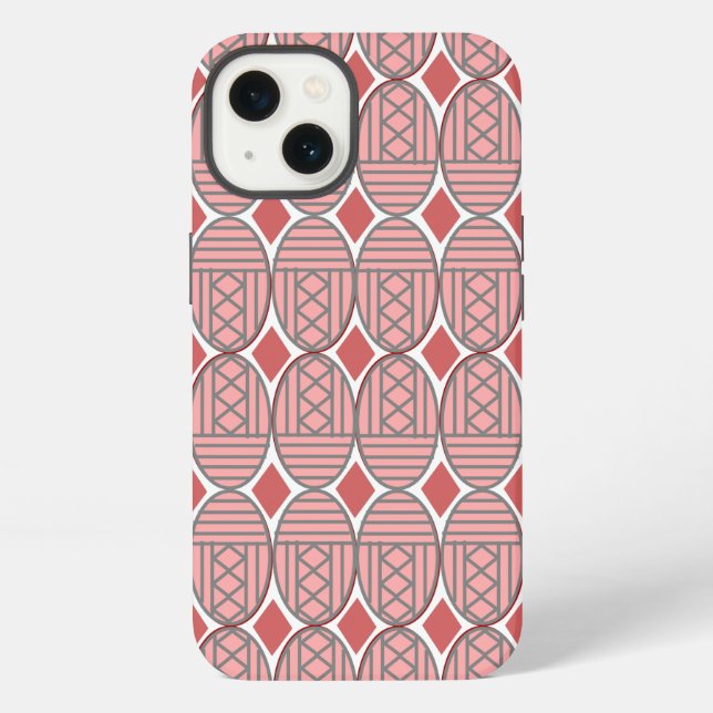 Art Deco Ovals  iPhone Hülle (Rückseite)