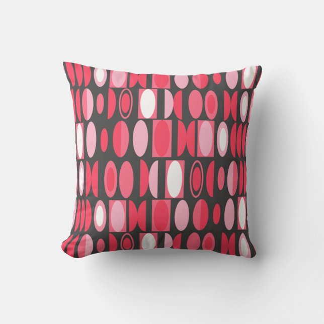 Art Deco Ovals Kissen (Vorderseite)