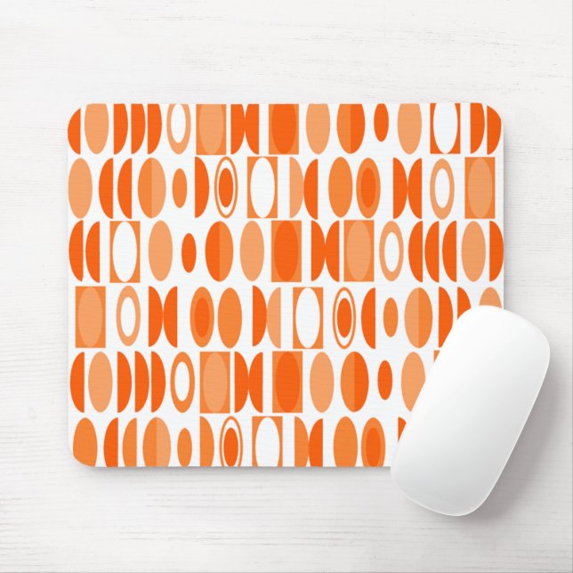 Art Deco Ovals Mousepad (Mit Mouse)