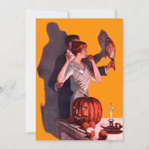 Art Deco Paar Spiegel Jack O Lantern Kürbis