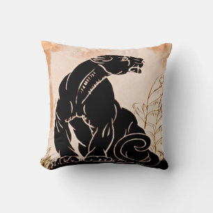Art Deco Panther Deco Kissen