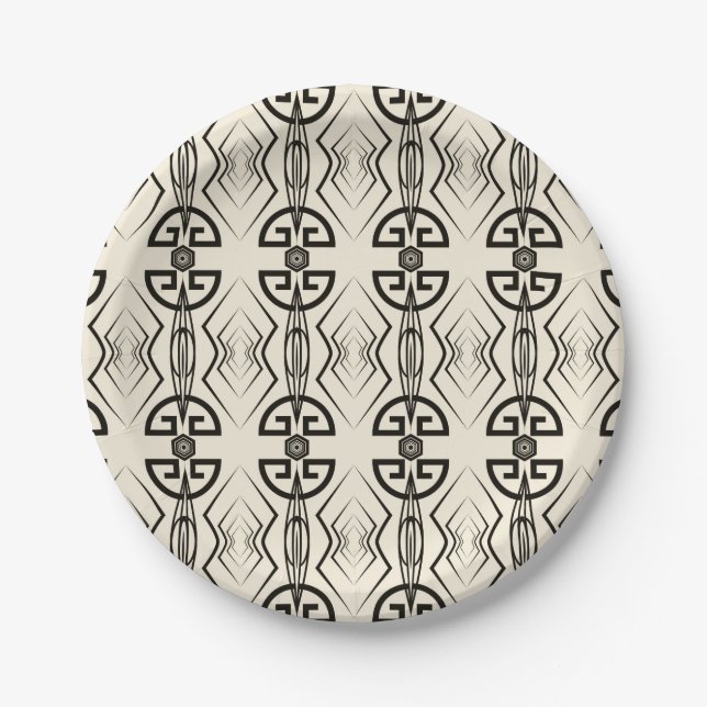 Art Deco Pappteller (Vorderseite)
