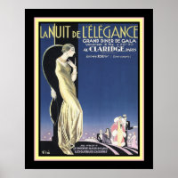 Art Deco Paris Gala "Night of Elegance" 16x20