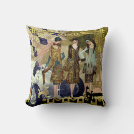 Art Deco Parisian Flappers Throw Kissen
