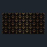 Art Deco Pattern. Seamless black and gold backgrou Poster<br><div class="desc">Art Deco Pattern. Seamless black and gold background. Triangle scales or shells ornament. Minimalistic geometric design. Vintage lines. 1920-30s motifs. Luxury vintage illustration</div>