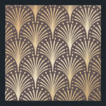 Art Deco Pattern. Seamless golden background. Mini Künstlicher Leinwanddruck<br><div class="desc">Art Deco Pattern. Seamless golden background. Minimalistic geometric design. Vintage line design. 1920-30s motifs. Luxury vintage illustration</div>