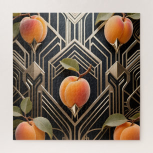 Art Deco Pfirsich-Muster
